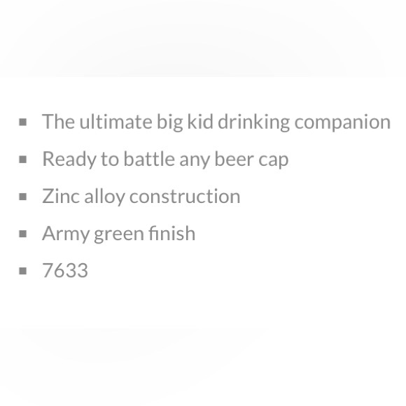 GI Joe hits the bottle - zinc alloy soldier bottle opener – NWT - 2 available - Picture 4 of 10